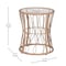 Flash Furniture 3PC Tan Rattan Set-Side Table-Light Gray Cushions TW-VN017-18-TAN-GG - alternate 10